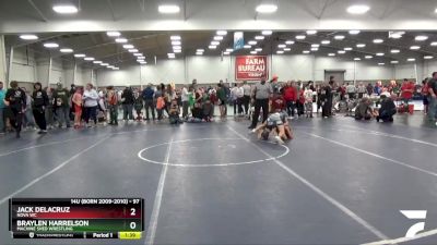 97 lbs Champ. Round 1 - Jack Delacruz, Nova WC vs Braylen Harrelson, Machine Shed Wrestling