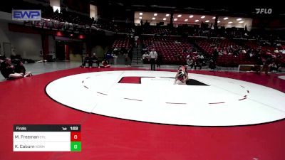 105 lbs Final - Monalisa Freeman, Stilwell High School Girls vs Kamira Coburn, Norman High School Girls