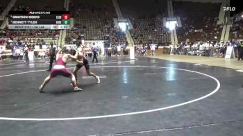 5A 144 lbs 1st Place Match - Bennett Tyler, Elberta HS vs Grayson Meeks, Elmore County School