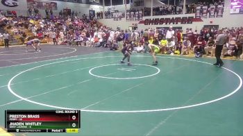 126 lbs Semis & 3rd Wb (16 Team) - Preston Brass, Perry vs Jhaden Whitley, West Laurens