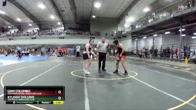 165 lbs Semifinal - Liam Colombo, Southern Boone Wrestling Club vs Kyleigh Dollens, Centralia Wrestling Club