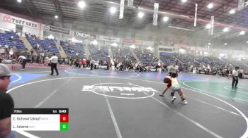 70 lbs Quarterfinal - Zaydean Schwartzkopf, Nebraska Elite WC vs Leo Adame, Victory WC