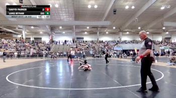 A 113 lbs Quarterfinal - Luke Myhan, Soddy Daisy High School vs Davyd Parker, Sycamore High School