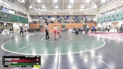 106 lbs Cons. Round 4 - Andrew Graff, Mt Carmel vs Ethan Perry, Valhalla