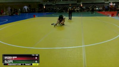 125 lbs Champ. Round 1 - Hayden Heim, St. Charles vs Eli Faris, Minneota
