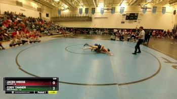 120 lbs Semis (4 Team) - Cody Tanner, Broomfield vs Jacen Weese, Valley
