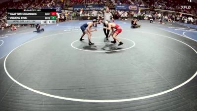 D 1 132 lbs Cons. Round 1 - Colton Reid, Northshore vs Clayton Chambers, Haughton