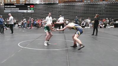 130 lbs Semifinal - Teagan Edwards, Trojan Wrestling vs Kyler Lester, Grundy Wrestling Gold