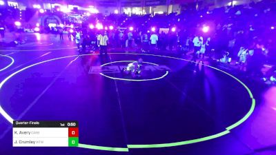 54 lbs Quarterfinal - Kovie Avery, Carbon WC vs Jack Crumley, Wtw