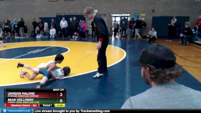 53 lbs 1st Place Match - Jamison Malone, Punisher Wrestling Company vs Bear Holloway, Cherry Creek Wrestling Club