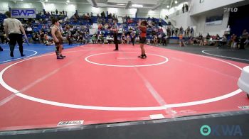 105 lbs Quarterfinal - Zion Ellis, Tulsa North Mabee Stampede vs Clayton Warner, Sallisaw Takedown Club