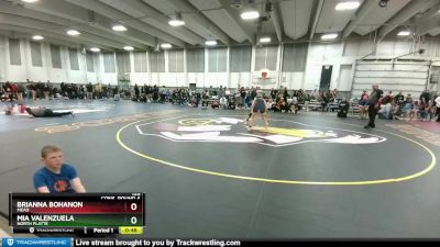 135 lbs Cons. Round 4 - Brianna Bohanon, Mead vs Mia Valenzuela, North Platte