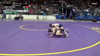 125 lbs Champ. Round 2 - Brody Hufford, Simpson vs Tyler Japp, Buena Vista