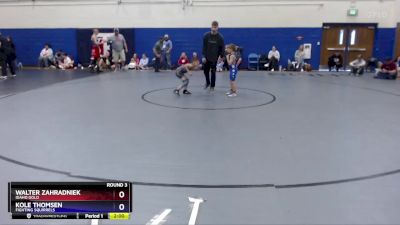 49 lbs Round 3 - Kole Thomsen, Fighting Squirrels vs Walter Zahradniek, Idaho Gold