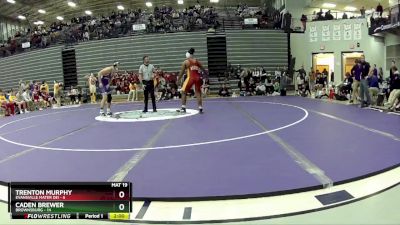 215 lbs Semis & 1st Wrestleback (8 Team) - Caden Brewer, Brownsburg vs Trenton Murphy, Evansville Mater Dei