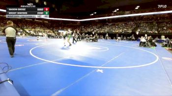 120 Class 2 lbs 3rd Place Match - Brody Winters, Ste. Genevieve vs Mason Grosz, Knob Noster