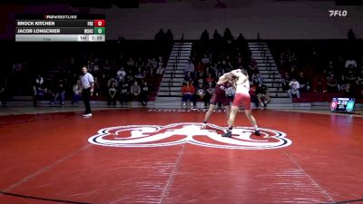 174 lbs Finals (2 Team) - Jacob Longcrier, Mt San Antonio College vs Brock Kitchen, Fresno City College