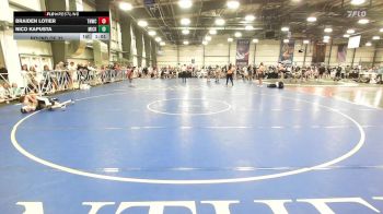 113 lbs Round Of 32 - Braiden Lotier, TNWC Silver Fox vs Nico Kapusta, Micky's Maniacs Blue