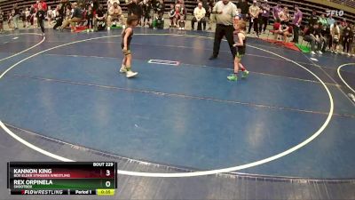 51 lbs 3rd Place Match - Kannon King, Box Elder Stingers Wrestling vs Rex Orpinela, Shootbox