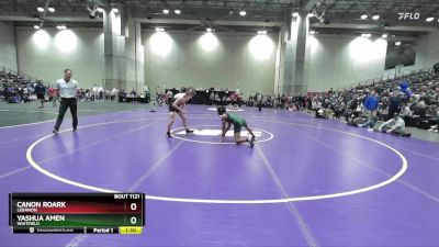 132 lbs Quarterfinal - Canon Roark, Lebanon vs Yashua Amen, Whitfield