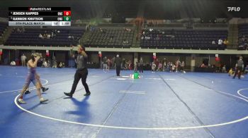 65 lbs 5th Place Match - Gannon Knutson, Outlaw Wrestling Club vs Jensen Kappes, Bison Wrestling Club