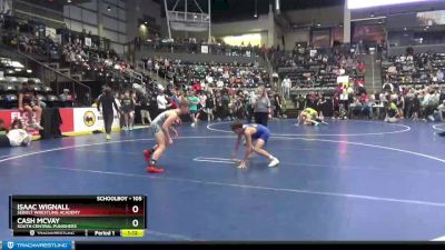 105 lbs Cons. Round 3 - Cash McVay, South Central Punishers vs Isaac Wignall, Sebolt Wrestling Academy