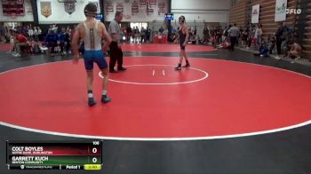 106 lbs Round 3 - Colt Boyles, Notre Dame, Burlington vs Garrett Kuch, Benton Community