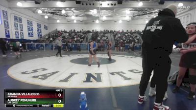 115 lbs Champ. Round 2 - Atianna Villalobos, Palmdale vs Aubrey Penunuri, San Dimas