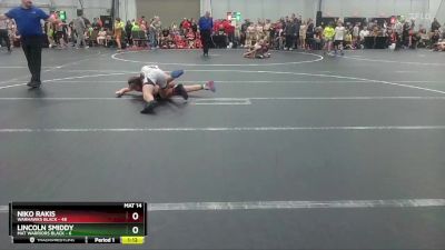 115 lbs Round 1 (4 Team) - Niko Rakis, Warhawks Black vs Lincoln Smiddy, Mat Warriors Black