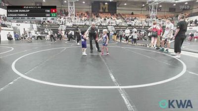 45 lbs Round Of 16 - Callum Dunlop, Team Tulsa Wrestling Club vs Logan Fabela, Chickasha Youth Wrestling