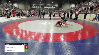 130 lbs Final - Natasha Vasquez, Heard Wrestling Club vs Lexee Harvey, Compound Wrestling