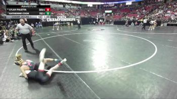 Girls 100 lbs Champ. Round 1 - Katherine Cook, Freedom Girls vs Lylah Paletta, Chippewa Falls-Girls