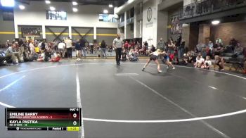 73 lbs Round 2 (4 Team) - Kayla Pastika, MN Storm vs Emiline Barry, Nebraska Wrestling Academy