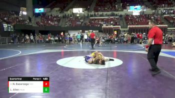 130 lbs Quarterfinal - Navarjo Escarcega, Poplar Wrestling Club vs Luke Allen, Fort Benton Longhorn Wrestling