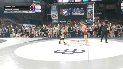 155 lbs Cons. Rd Of 64 - Lilyana Suit, Arkansas vs Emma McDuffey, Idaho