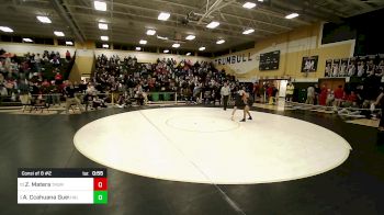 113 lbs Consi Of 8 #2 - Zachary Matera, Trumbull vs Alonzo Ccahuana Guevara, Hall