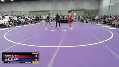 190 lbs Placement Matches (16 Team) - Sonny Acuna, California Red vs James Elliott, Oklahoma Red