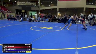 132 lbs Cons. Round 3 - Toby Shipman, OK vs Jett Schwartz, KS