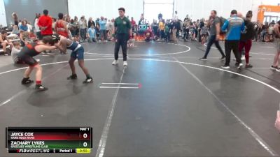 95/105 Quarterfinal - Jayce Cox, Hard Rock Rams vs Zachary Lykes, Grizzlies Wrestling Club