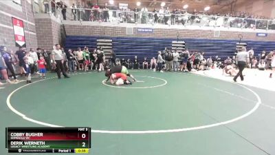 185 lbs Quarterfinal - Derik Werneth, Legacy Wrestling Academy vs Cobby Bugher, Homedale WC