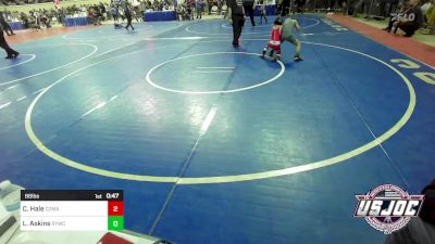 66 lbs Semifinal - Colter Hale, Comanche vs Lathen Askins, Randall Youth Wrestling Club