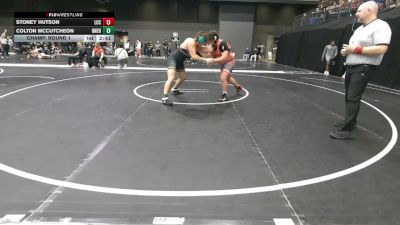 285 lbs Champ. Round 1 - Colton Mccutcheon, Doane University vs Stoney Hutson, Labette Community College