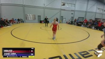 112 lbs Placement Matches (8 Team) - Abigail Gindele, Minnesota Red vs Cassandra Witte, South Dakota Blue