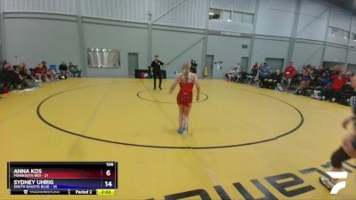 112 lbs Placement Matches (8 Team) - Abigail Gindele, Minnesota Red vs Cassandra Witte, South Dakota Blue