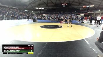 74 lbs Cons. Round 5 - Julius Arredondo, Mat Demon Wrestling Club vs Wade Ahrendsen, Cle Elum Mat Miners Wrestling Club