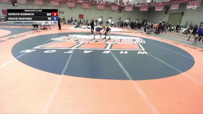 160 B Champ. Round 1 - Katelyn Nosbisch, Wisconsin-Stevens Point vs Gracie Martinez, Illinois Wesleyan