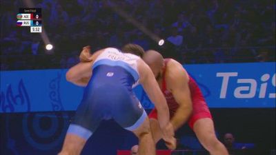 125 kg 1/2 Final - Giorgi Meshvildishvili, Azerbaijan vs Abdulla Kurbanov, Russia