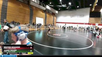 98 lbs 3rd Place Match - Aaiden Walker, Lovell Middle School vs Brayden Benander, Powell Middle School