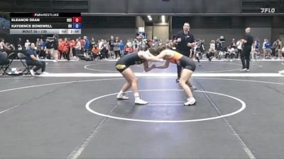138 lbs Quarterfinal - Kaydence Bonewell, Ottawa University vs Eleanor Dean, Oklahoma State University