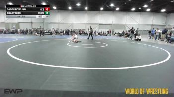 88 lbs Semifinal - Caden Bowling, OK Elite 12U 1 vs Grady Kirk, SOTA Boys 12U